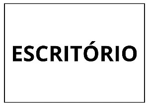 Placa Sinalização 1/2 Oficio Escritorio Mdf Natural [F031]