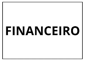 Placa Sinalização 1/2 Oficio Financeiro Mdf Branco [F031]