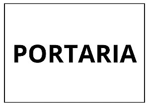 Placa Sinalização 1/2 Oficio Portaria Mdf Branco [F031]