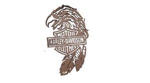 Plaquinha Decorativa Harley-davidson [F031]