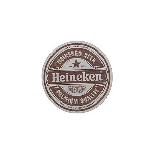 Porta Copo Heineken Branco Em Mdf [F031]