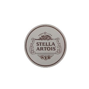 Porta Copo Stella Artois Branco Em Mdf [F031]