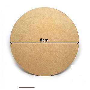 Porta Copos Em Mdf Com 8cm De Diâmetro E 3mm De Espessura [F031]