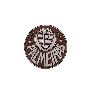 Porta Copos Time Palmeiras Branco Em Mdf [F031]