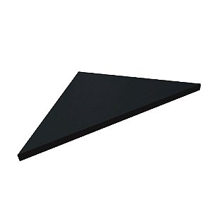 Prateleira De Canto 42x30 Cm Preto Em Mdf [F031]