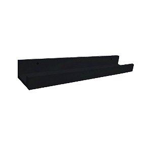 Prateleira Esmalteria Simples 95 Cm Preto Em Mdf [F031]