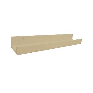 Prateleira Esmalteria Simples Multiuso 85 Cm Natural Mdf Cru [F031]