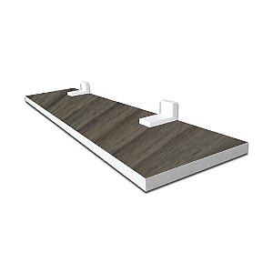Prateleira Linha Furta-cor Em Mdf Com Borda De Pvc Branco 40x15 Cm [F031]