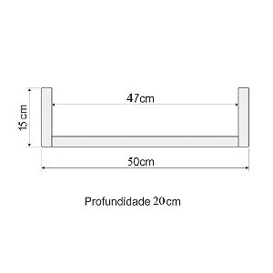 Prateleira Modelo "u" Trovarelli Preto [F031]