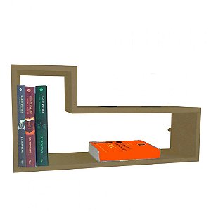 Prateleira Nicho L Em Mdf Natural [F031]