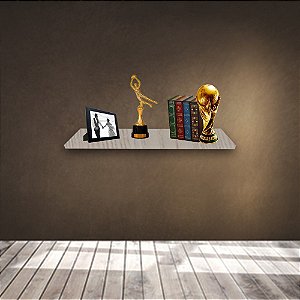 Prateleira Simples 30x15 Cm Com Suporte Em Mdf Madeirado [F031]