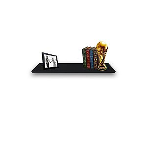 Prateleira Simples Trovarelli 40x15 Cm Varias Cores Preto [F031]