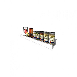 Prateleira Tempero Simples 35cm Em Mdf Branco [F031]