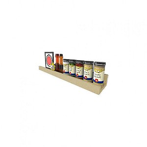 Prateleira Tempero Simples 60cm Em Mdf Natural [F031]