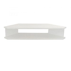 Rack Sala De Canto Branco Para Tv Ate 32 Polegadas Em Mdf [F031]