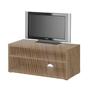 Rack Sala Madeirado De Chão Para Tv Ate 32 Polegadas Em Mdf [F031]