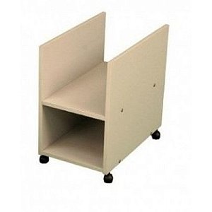 Suporte De Cpu Com Rodizio Natural Em Mdf [F031]