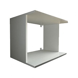 Suporte De Microondas Simples Em Mdf Branco [F031]