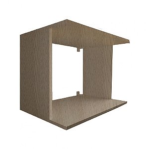 Suporte De Microondas Simples Em Mdf Madeirado [F031]
