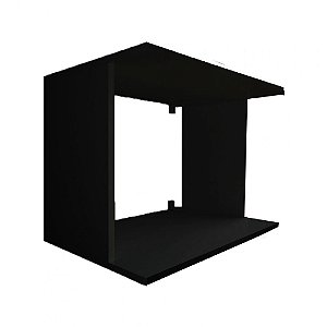 Suporte De Microondas Simples Em Mdf Preto [F031]
