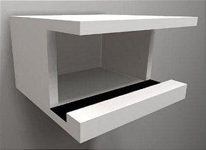 Suporte Para Bike Em Mdf Branco [F031]