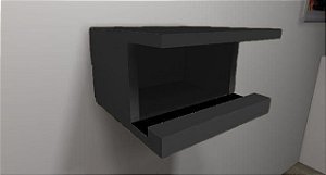 Suporte Para Bike Em Mdf Preto [F031]