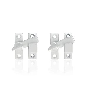 Tranqueta Trava Fecho Janela Portinhola Porta Branco C 20 [F031]