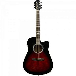 Violão Giannini GF1D CEQ Eletroacústico Aço Brown Red Burst Burst [F002]