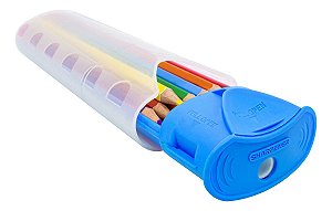 Estojo Criatic Color C/ 12 Lápis + Apontador C Depósito Azul [F112]