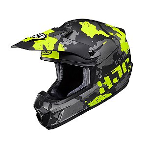 Capacete Hjc Off Csmxii Ferian Cinza E Verde 60 [F016]