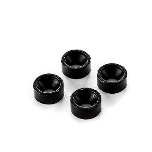 Bucha Trocolos Instrumentos Preta (4 Peças) Spirit JTG-BK [F035]