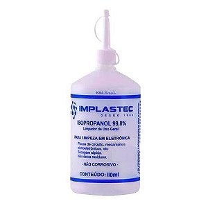 Alcool Isopropilico (isopropanol) 500ml C/ Bico Aplicador Implastec [F083]