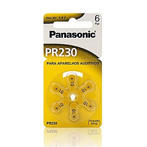 Pilha/bateria Auditiva Pr-230 C/ 6 Panasonic [F083]