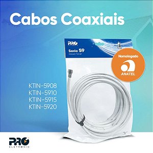 Kit De Instalacao - Cabo Rg59 10 Metros - Ktin-5910 [F083]