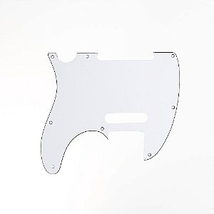 Escudo Para Guitarra Tele 62  Branco 3P Spirit 310-WH [F035]