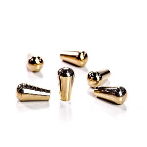 Knob Chaves Seletoras Guitarra (6 Peças) Spirit BTG-M3.5-GD [F035]