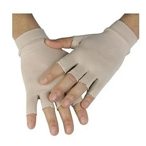 Luva Curta Com Protecao Uv Chocolate G New Form 81001 [F083]