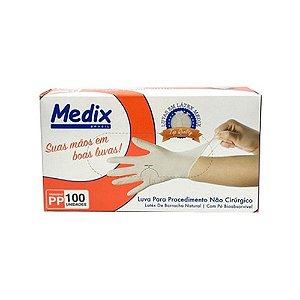 Luva Latex Com Po P Cx Com 100un Medix [F083]