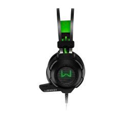 Headset Gamer Warrior Swan Usb+p2 Stereo Preto/verde Multilaser - Ph225 [F083]