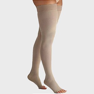 Meia De Compressao Meia Coxa 7/8 Sigvaris 20-30 - 862 Premium Pe Aberto Natural Gg2 [F083]