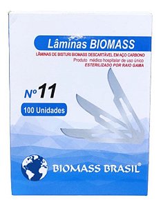 Lamina De Bisturi N.11 Cx C/100un Biomass [F083]