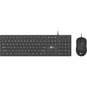 Kit Teclado e Mouse Lecoo CM102 USB Preto [F002]