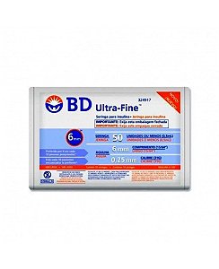 Seringa Ultra Fine 6x0,25mm 50ui Ac 324917 Com 10un Bd [F083]