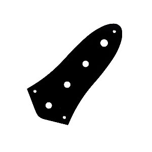 Escudo Para Controles Baixo Jazz Bass Preto Spirit JBWP-BK [F035]