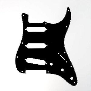Escudo Para Guitarra Am Strat SSS Preto 3P Spirit 100-BK [F035]
