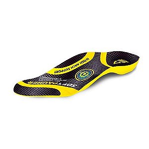 Palmilha 3/4 Suporte Softpauher - Fem 33/38 - Amarela Ortho Pahuer Ac017 [F083]