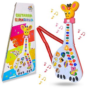 Guitarra Infantil Musical Luz Som Animais Piano Fazendinha - UNID / 72 [F114]