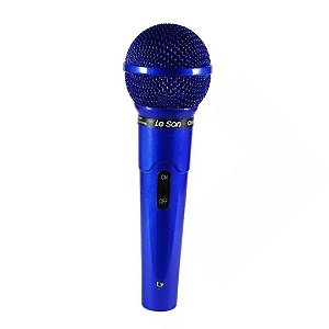 Microfone C/fio Mc-200 Azul Leson [F086]
