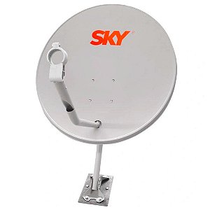 Antena Ku 75cm (furo Parabola) C/5 (pedestal 63cm) Sky Tv [F086]