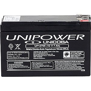 Bateria 12v 7a Selada Up1270e Unipower [F086]